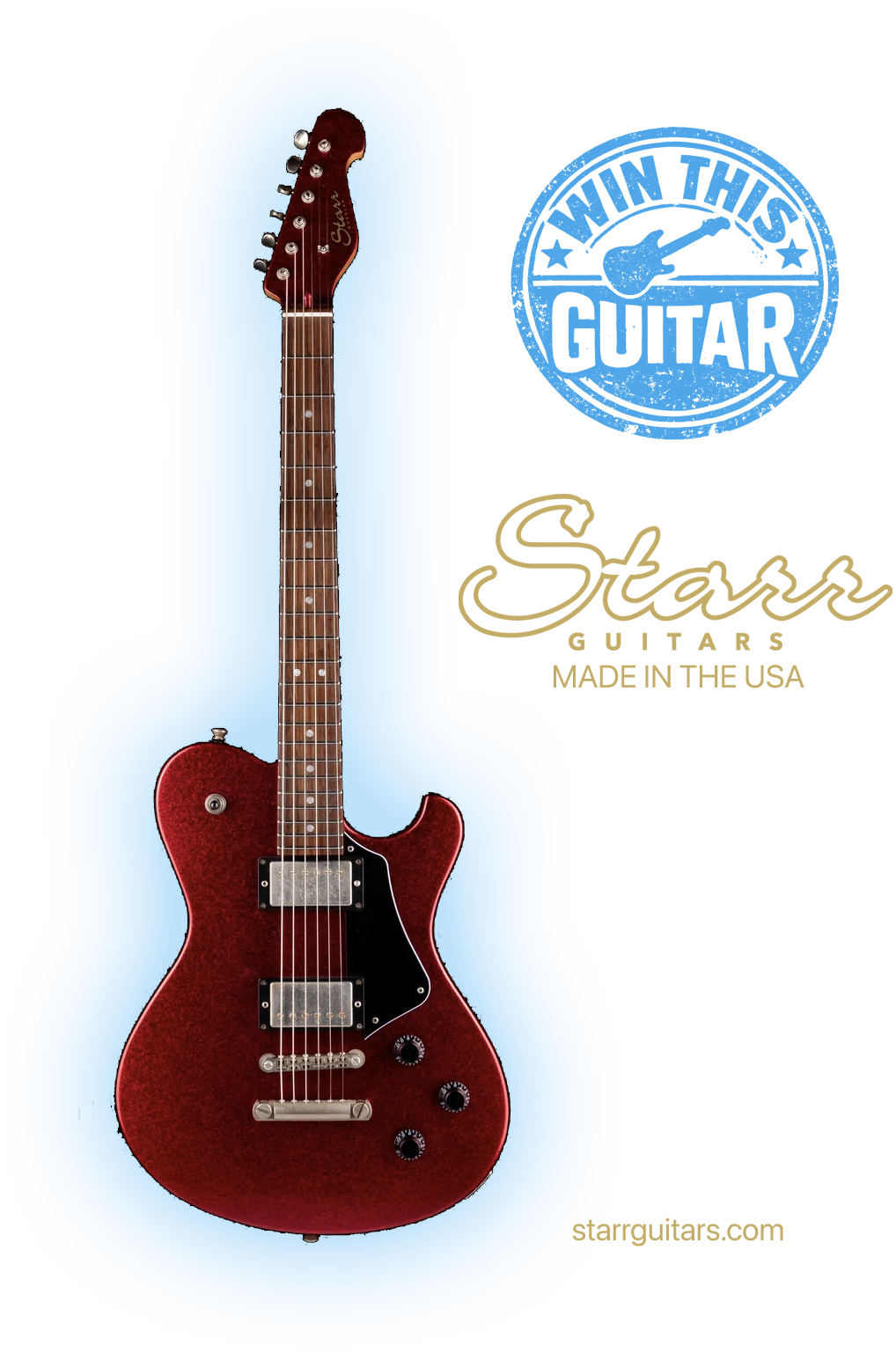 USA Made Starr Guitars Hustler electric guitar giveaway prize